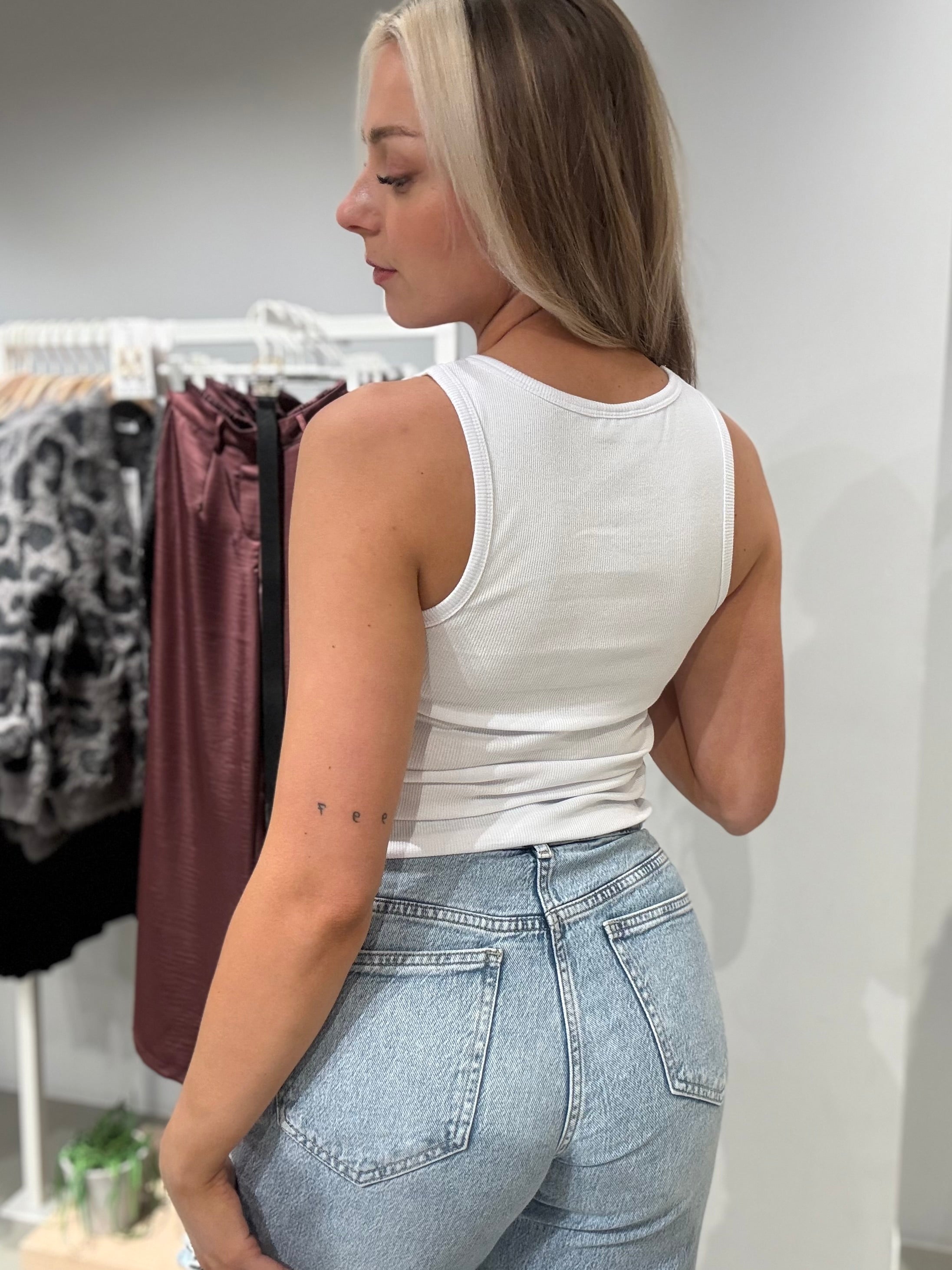 NMMAYA Tank-Top - Bright White